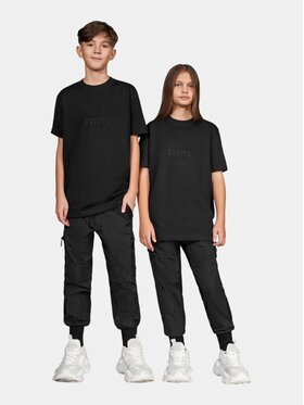 MADE BY SOCIETY MADE BY SOCIETY T-Shirt MBS MAISON - T37944 Czarny Basic Fit