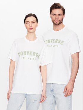 Converse Converse T-shirt Unisex All Star 10024566-A01 Bianco Regular Fit