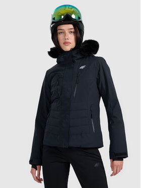 4F 4F Kurtka narciarska SKIWEAR Czarny Slim Fit