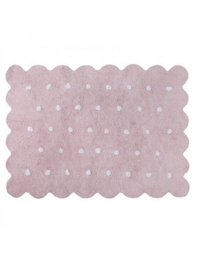 Lorena Canals Lorena Canals Dywan dziecięcy Dywan Bawełniany Biscuit Pink 120x160 cm Różowy