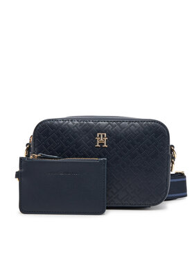 Tommy Hilfiger Tommy Hilfiger Torebka Th Distinct Camera Bag Mono AW0AW17221 Granatowy