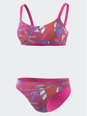 adidas adidas Бікіні Padded Flower Graphic Bikini IM1247 Рожевий