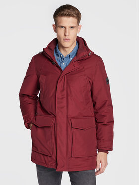 Tommy Hilfiger Tommy Hilfiger Daunenjacke Rockie MW0MW27689 Dunkelrot Regular Fit