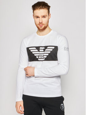 EA7 Emporio Armani EA7 Emporio Armani Longsleeve 6GPT59 PJQ9Z 1100 Biały Regular Fit