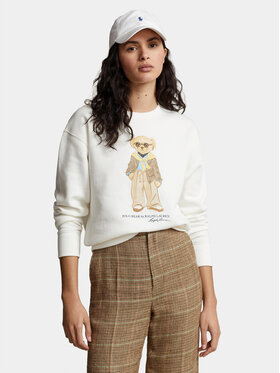 Polo Ralph Lauren Polo Ralph Lauren Sweatshirt Prv Bear Cn 211924298001 Weiß Relaxed Fit