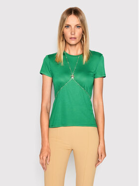 Elisabetta Franchi Elisabetta Franchi T-Shirt MA-012-26E2-V180 Πράσινο Regular Fit