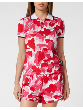 Plein Sport Plein Sport Polo 12959 Różowy Regular Fit