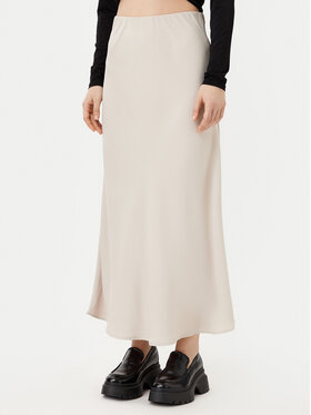 Pieces Pieces Midi suknja Franan 17116541 Bež Regular Fit