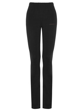 Magda Matyja Magda Matyja Spodnie dzianinowe JETLAG FLARE BLACK Czarny Fitted Fit