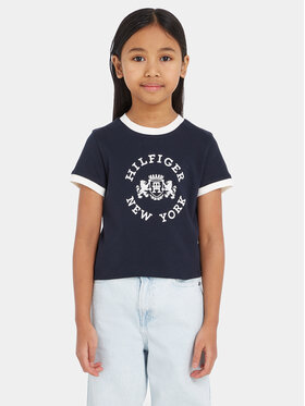 Tommy Hilfiger Tommy Hilfiger Тишърт KG0KG07645 Тъмносин Regular Fit