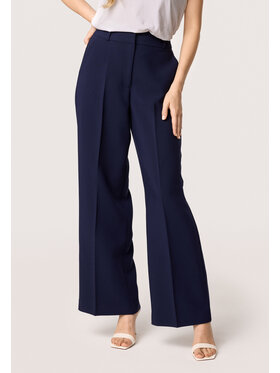 QUIOSQUE QUIOSQUE Spodnie damskie 3VF005 Granatowy Regular Fit