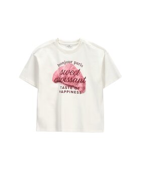 Coccodrillo Coccodrillo T-Shirt ZC6143203FGJ-003 Krémová Regular Fit