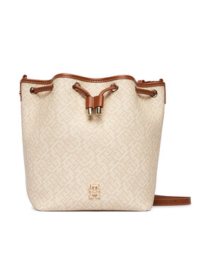 Tommy Hilfiger Tommy Hilfiger Ročna torba Th Monoplay Bucket Le AW0AW18847 Bež