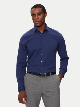 Calvin Klein Calvin Klein Πουκάμισο K10K108229 Σκούρο μπλε Slim Fit