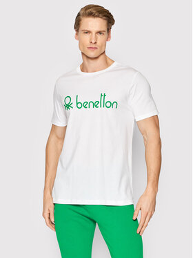 United Colors Of Benetton United Colors Of Benetton T-Shirt 3I1XU100A Biały Regular Fit