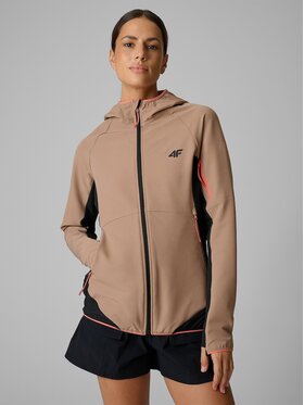 4F 4F Kurtka softshell 4FRSS26TSOFF645-83S Brązowy Regular Fit