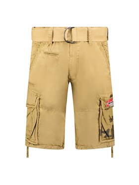 Geographical Norway Geographical Norway Bermudy SX1425H/GNO-Beige Beżowy Regular Fit
