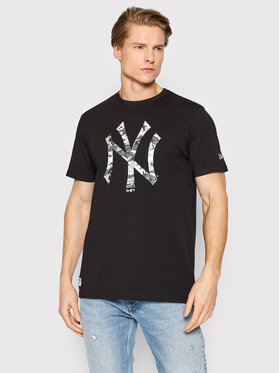 New Era New Era Marškinėliai New York Yankees Logo 12893132 Juoda Regular Fit