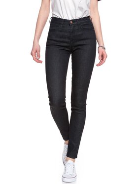 Wrangler Wrangler Spodnie materiałowe HIGH RISE SKINNY Niebieski Skinny Fit