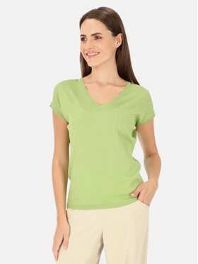 Potis & Verso Potis & Verso Bluzka Petunia Zielony Regular Fit