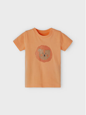 NAME IT NAME IT T-Shirt 13203205 Pomarańczowy Regular Fit