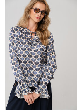 blue shadow blue shadow Bluzka Isa Granatowy Regular Fit