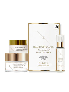 Erthskin London Erthskin London Krem na dzień Kwas Hialuronowy + Serum + Maska Kwas Hialuronowy + Krem pod Oczy Kolagen Krem na dzień