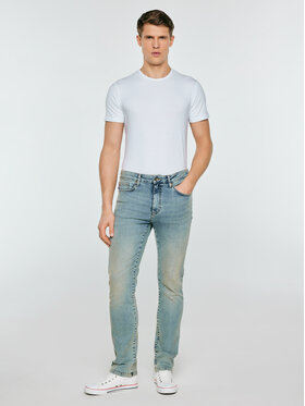 BIG STAR BIG STAR Jeansy TERRY HIGH WAIST Niebieski Slim Fit