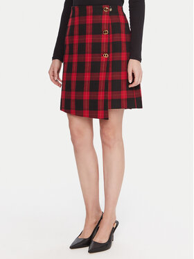 LOLA CASADEMUNT LOLA CASADEMUNT Mini sukňa LF2508003 Červená Regular Fit