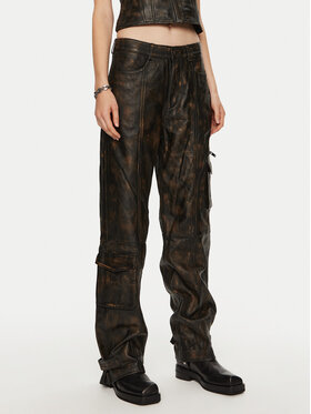Gestuz Gestuz Nahkpüksid Tracky 10909474 Pruun Loose Fit