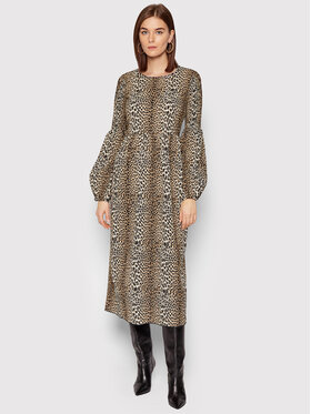 Notes Du Nord Notes Du Nord Kleid für den Alltag Bella 12508 Braun Regular Fit