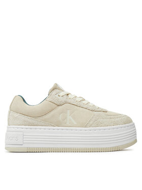 Calvin Klein Jeans Calvin Klein Jeans Tenisice Bold Platf Laceup Low Mg Suede YW0YW01575 Bež