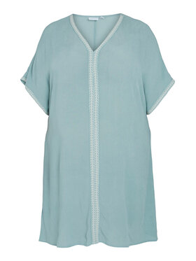 Evoked Vila Vila Obleka 14085160 Zelena Regular Fit