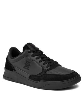 Tommy Hilfiger Tommy Hilfiger Sneakers Elevated Cupsole Lth Mix FM0FM04929 Negru