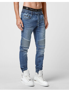 PHILIPP PLEIN PHILIPP PLEIN Jeansy 8075 Niebieski Jegging Fit