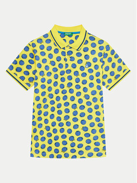 United Colors Of Benetton United Colors Of Benetton Tricou polo 361YC301H Galben Regular Fit