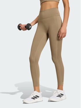 adidas adidas Legginsy 158687 Beżowy Fitted Fit