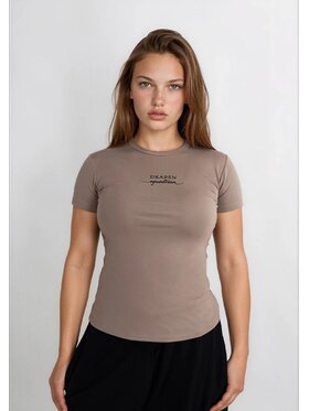DKaren Sport DKaren Sport Bluzka EQ31 Beżowy Classic Fit