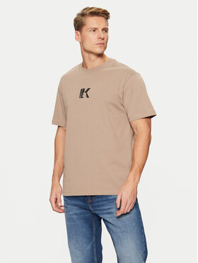 Karl Lagerfeld Jeans Karl Lagerfeld Jeans T-Shirt A1M17044 Hnědá Regular Fit