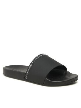 Calvin Klein Calvin Klein Klapki Rubber Pool Slide HW0HW01526 Czarny