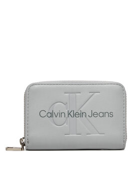 Calvin Klein Jeans Calvin Klein Jeans Malá dámská peněženka Sculpted Med Zip Around Mono K60K612255 Šedá