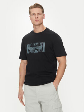 Napapijri Napapijri Tricou S-Vanni NP0A4IEA Negru Regular Fit