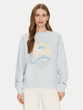 Guess Jeans Guess Jeans Sweatshirt W5GQ16 K68I4 Himmelblau Regular Fit
