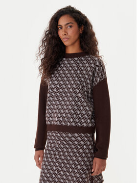 Guess Guess Rolák W5BR23 Z3JD2 Hnědá Relaxed Fit