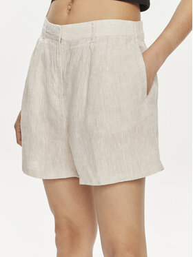 Gina Tricot Gina Tricot Šortky z materiálu 22174 Béžová Regular Fit