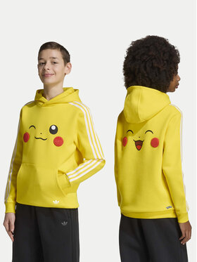 adidas adidas Džemperis ar kapuci Pokemon Loose Hoodie KS7112 Dzeltens Regular Fit