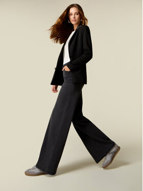 Oltre Oltre Jeansy P40JR009546N033 Czarny Baggy Fit