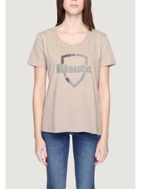 Blauer Blauer T-shirt 24SBLDH02383 Beige Shirt Fit