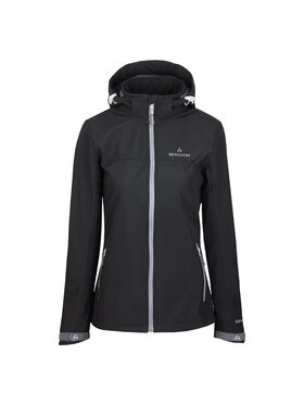 Bergson Bergson Kurtka softshell ELIAS SS Czarny Regular Fit