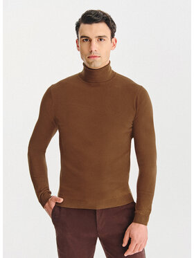 Pako Lorente Pako Lorente Sweter P25WB-2X-025 Brązowy Classic Fit